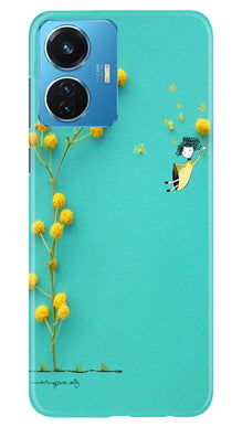 Pink Pattern Mobile Back Case for Vivo T1 44W (Design - 184)