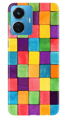 Puzzle Pattern Mobile Back Case for Vivo T1 44W (Design - 186)