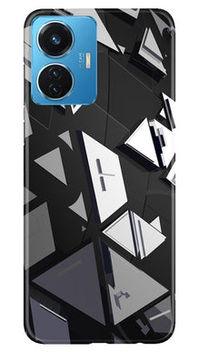 Modern Art Mobile Back Case for Vivo T1 44W (Design - 198)