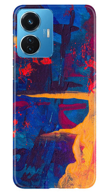 Modern Art Mobile Back Case for Vivo T1 44W (Design - 206)