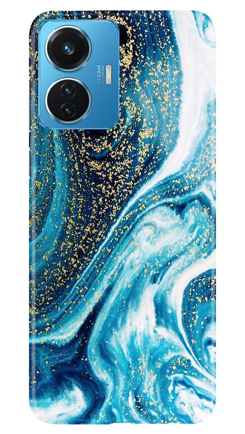 Marble Texture Mobile Back Case for Vivo T1 44W (Design - 269)