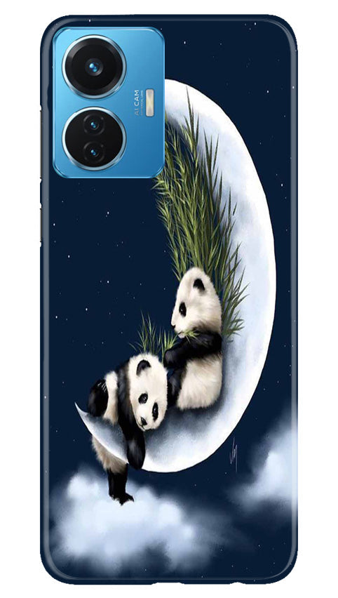 Panda Bear Mobile Back Case for Vivo T1 44W (Design - 279)