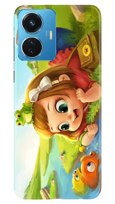 Baby Girl Mobile Back Case for Vivo T1 44W (Design - 301)