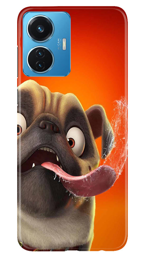 Dog Mobile Back Case for Vivo T1 44W (Design - 303)