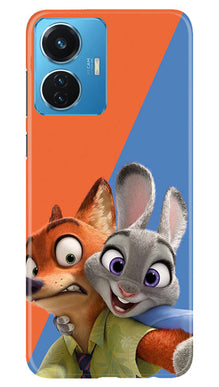 Cartoon Mobile Back Case for Vivo T1 44W (Design - 306)
