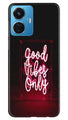 Good Vibes Only Mobile Back Case for Vivo T1 44W (Design - 314)