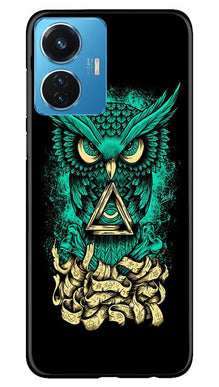 Owl Mobile Back Case for Vivo T1 44W (Design - 317)