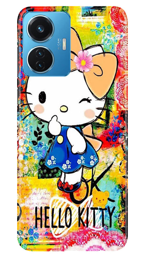 Hello Kitty Mobile Back Case for Vivo T1 44W (Design - 321)