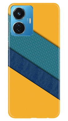 Diagonal Pattern Mobile Back Case for Vivo T1 44W (Design - 329)