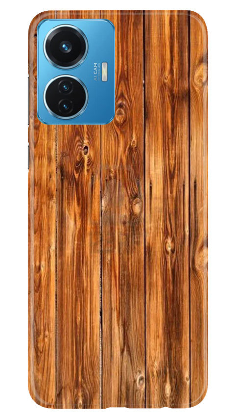 Wooden Texture Mobile Back Case for Vivo T1 44W (Design - 335)