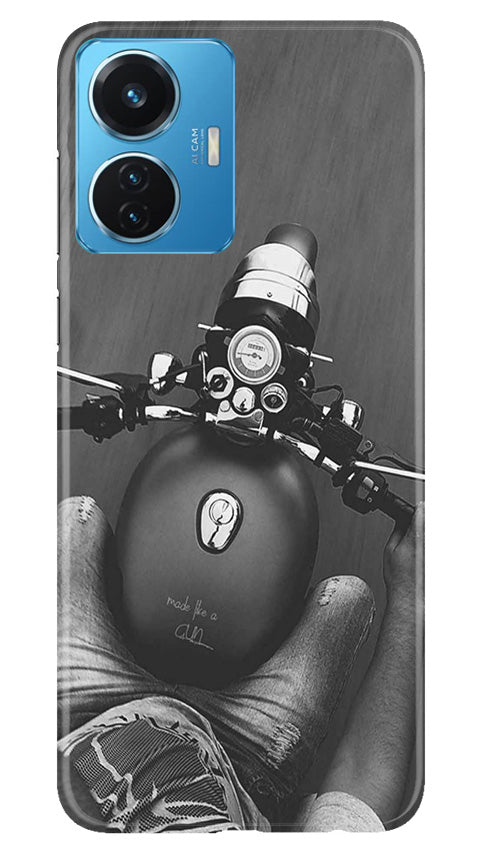 Royal Enfield Mobile Back Case for Vivo T1 44W (Design - 341)