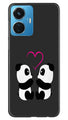 Panda Love Mobile Back Case for Vivo T1 44W (Design - 355)