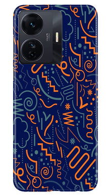Line Art Baground Mobile Back Case for Vivo T1 Pro 5G (Design - 26)