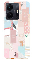 Shinny Blue Background Case for Vivo T1 Pro 5G