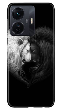 Dark White Lion Mobile Back Case for Vivo T1 Pro 5G  (Design - 140)