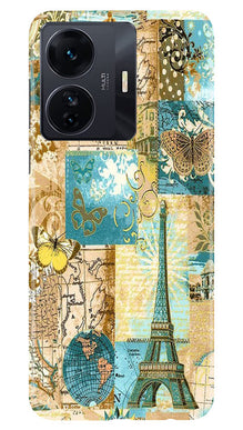Travel Eiffel Tower Mobile Back Case for Vivo T1 Pro 5G (Design - 175)
