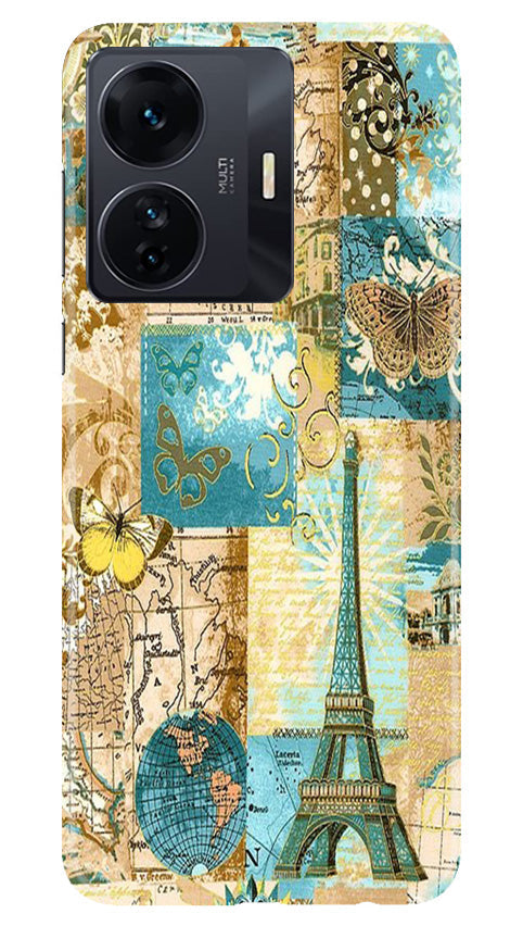 Travel Eiffel Tower Case for Vivo T1 Pro 5G (Design No. 175)