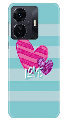 White Heart Mobile Back Case for Vivo IQOO Z6 5G (Design - 260)