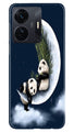 Panda Bear Mobile Back Case for Vivo IQOO Z6 5G (Design - 279)