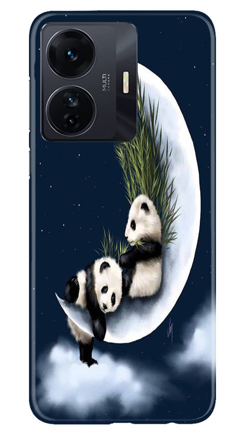 Panda Bear Mobile Back Case for Vivo IQOO Z6 5G (Design - 279)