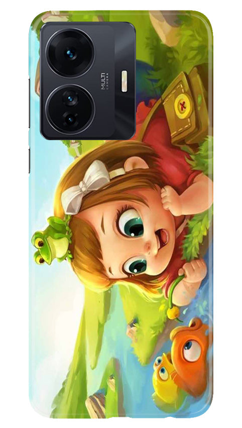 Baby Girl Mobile Back Case for Vivo IQOO Z6 5G (Design - 301)