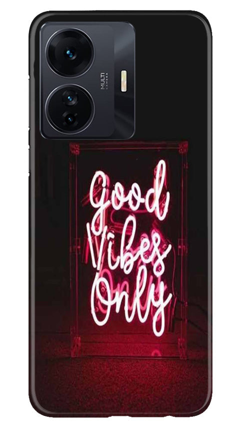 Good Vibes Only Mobile Back Case for Vivo IQOO Z6 5G (Design - 314)