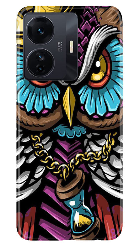 Owl Mobile Back Case for Vivo IQOO Z6 5G (Design - 318)