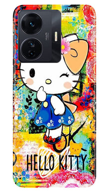 Hello Kitty Mobile Back Case for Vivo IQOO Z6 5G (Design - 321)