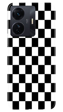 Black White Boxes Mobile Back Case for Vivo IQOO Z6 5G (Design - 331)