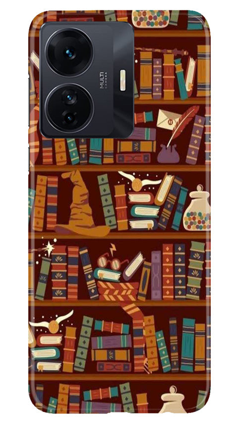 Book Shelf Mobile Back Case for Vivo T1 Pro 5G (Design - 348)