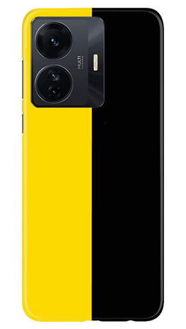 Black Yellow Pattern Mobile Back Case for Vivo IQOO Z6 5G (Design - 354)