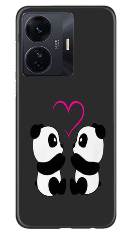 Panda Love Mobile Back Case for Vivo IQOO Z6 5G (Design - 355)