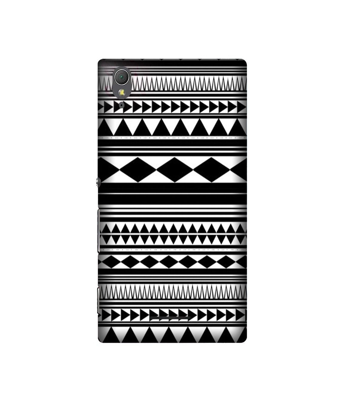 Black white Pattern Case for Sony T3