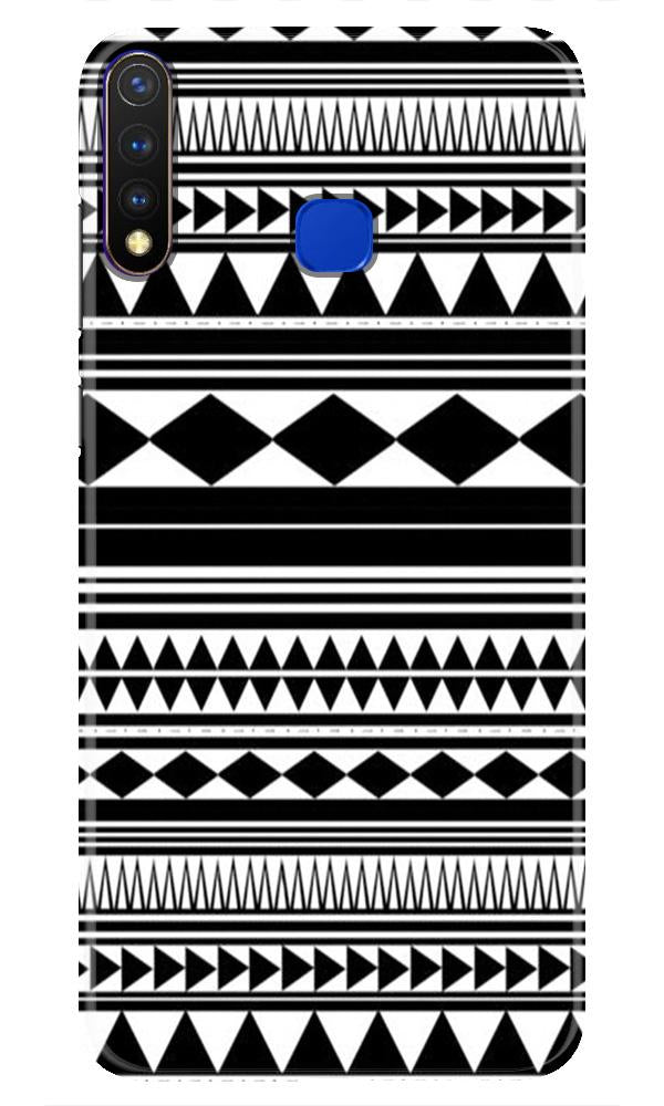 Black white Pattern Case for Vivo U20