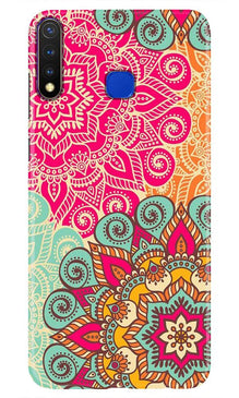 Rangoli art Mobile Back Case for Vivo Y19 (Design - 6)