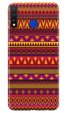 Zigzag line pattern2 Mobile Back Case for Vivo U20 (Design - 10)
