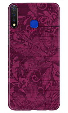 Purple Backround Mobile Back Case for Vivo U20 (Design - 22)