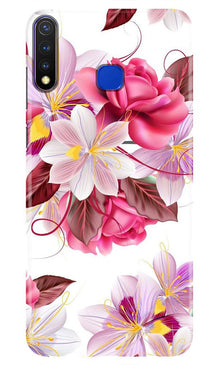 Beautiful flowers Mobile Back Case for Vivo Y19 (Design - 23)