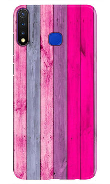 Wooden look Mobile Back Case for Vivo U20 (Design - 24)