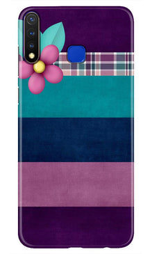 Purple Blue Mobile Back Case for Vivo Y19 (Design - 37)