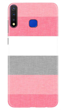 Pink white pattern Mobile Back Case for Vivo Y19 (Design - 55)
