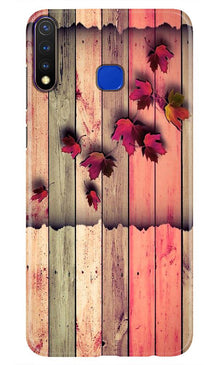 Wooden look2 Mobile Back Case for Vivo U20 (Design - 56)