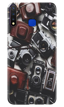 Cameras Mobile Back Case for Vivo U20 (Design - 57)