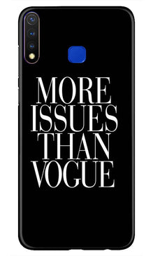 More Issues than Vague Mobile Back Case for Vivo Y19 (Design - 74)