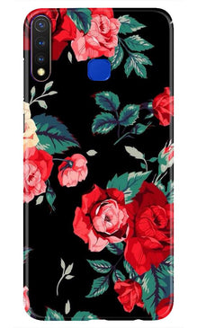 Red Rose2 Mobile Back Case for Vivo Y19 (Design - 81)