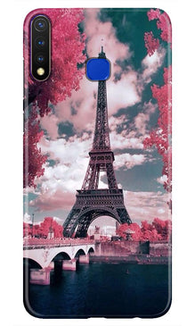 Eiffel Tower Mobile Back Case for Vivo U20  (Design - 101)