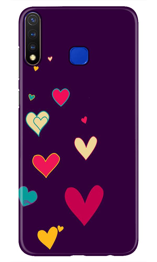 Purple Background Case for Vivo Y19  (Design - 107)