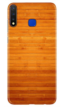 Wooden Look Mobile Back Case for Vivo U20  (Design - 111)