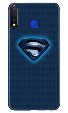 Superman Superhero Mobile Back Case for Vivo Y19  (Design - 117)