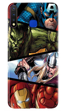 Avengers Superhero Mobile Back Case for Vivo U20  (Design - 124)